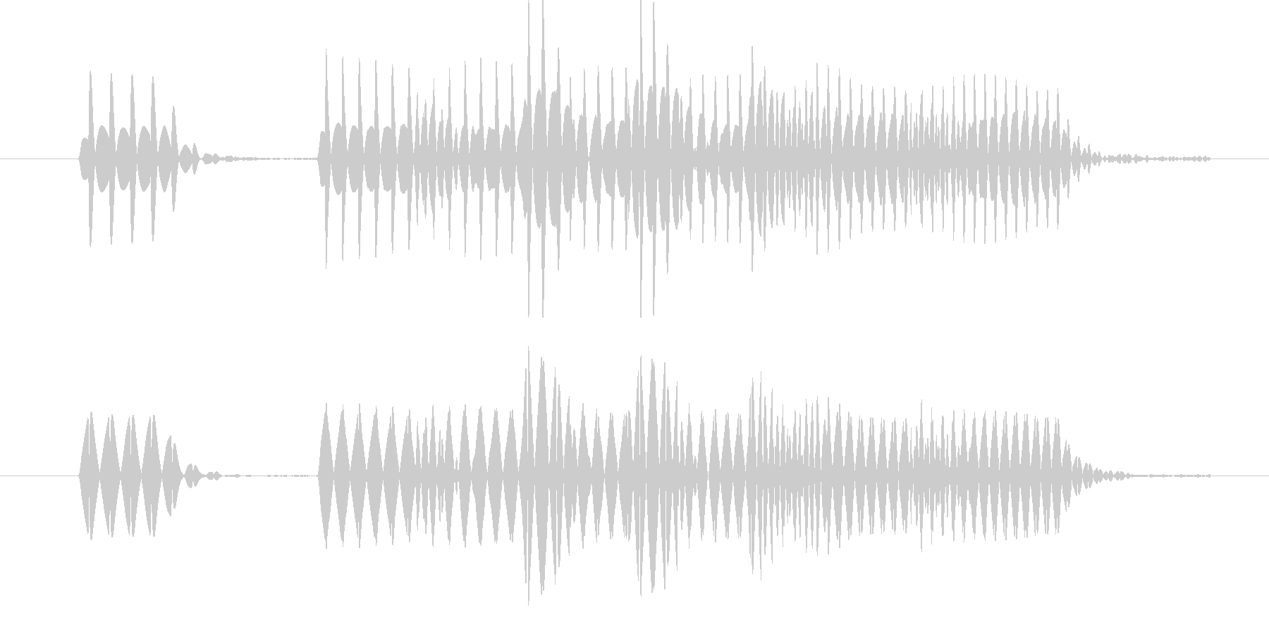 パラララッ。 アップ音。の未再生の波形