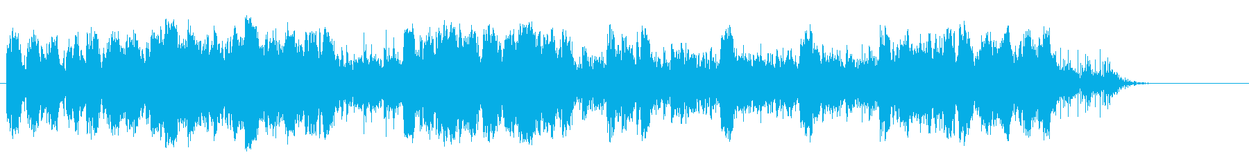星に吸い込まれそうになる幻想的な環境音楽の再生済みの波形