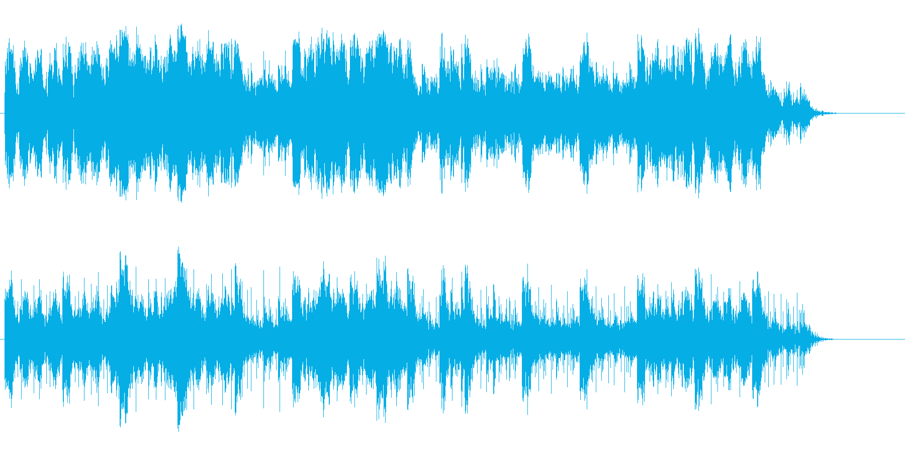 星に吸い込まれそうになる幻想的な環境音楽の再生済みの波形
