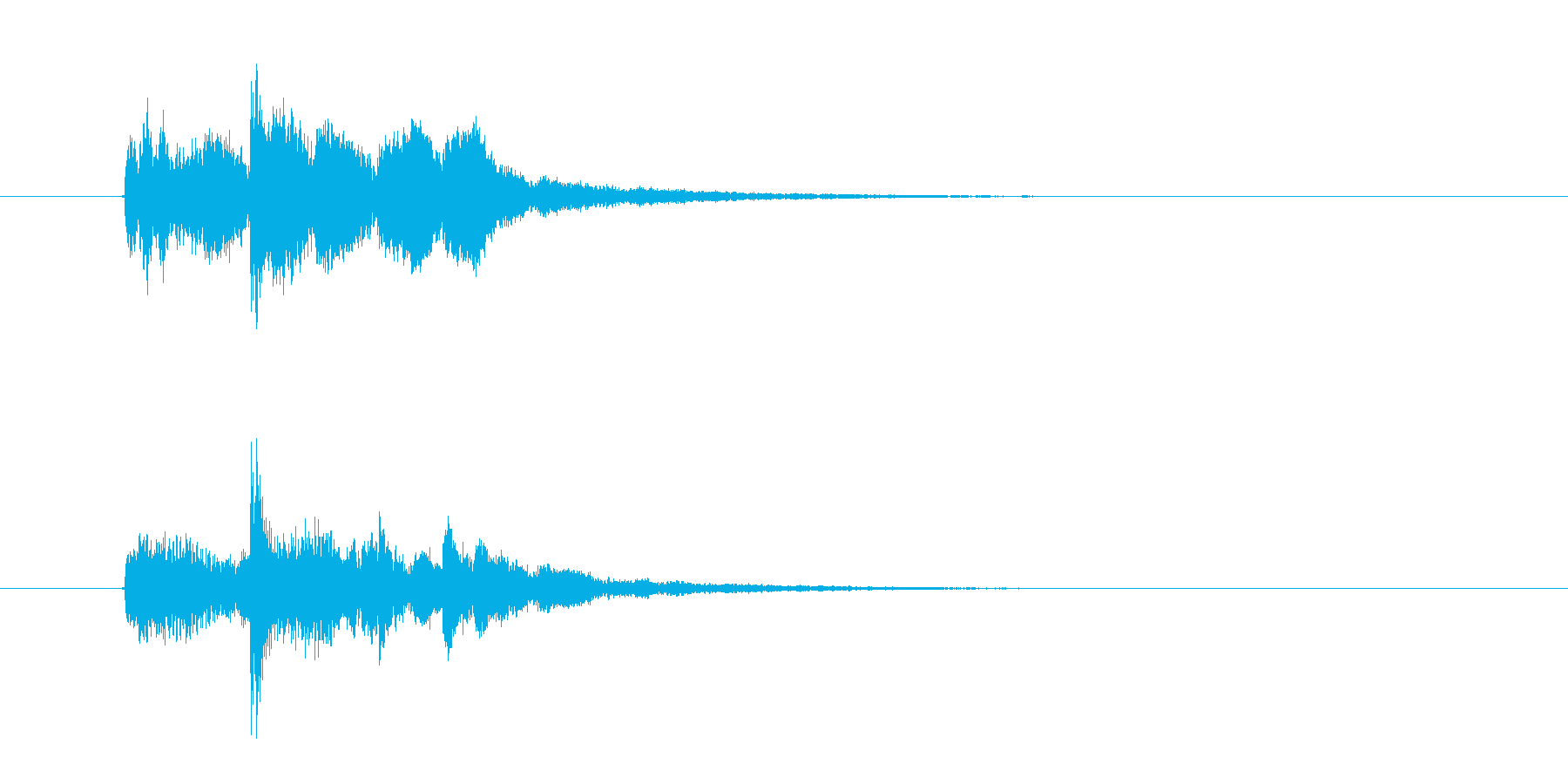 幻想的で落ち着いた雰囲気の音楽の再生済みの波形