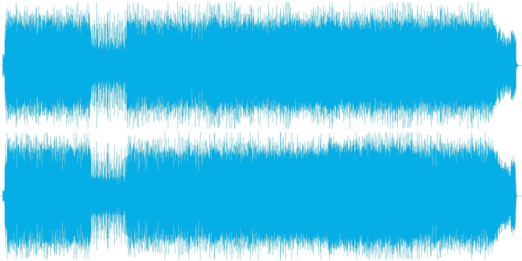 力強い疾走感あるロックサウンドの再生済みの波形