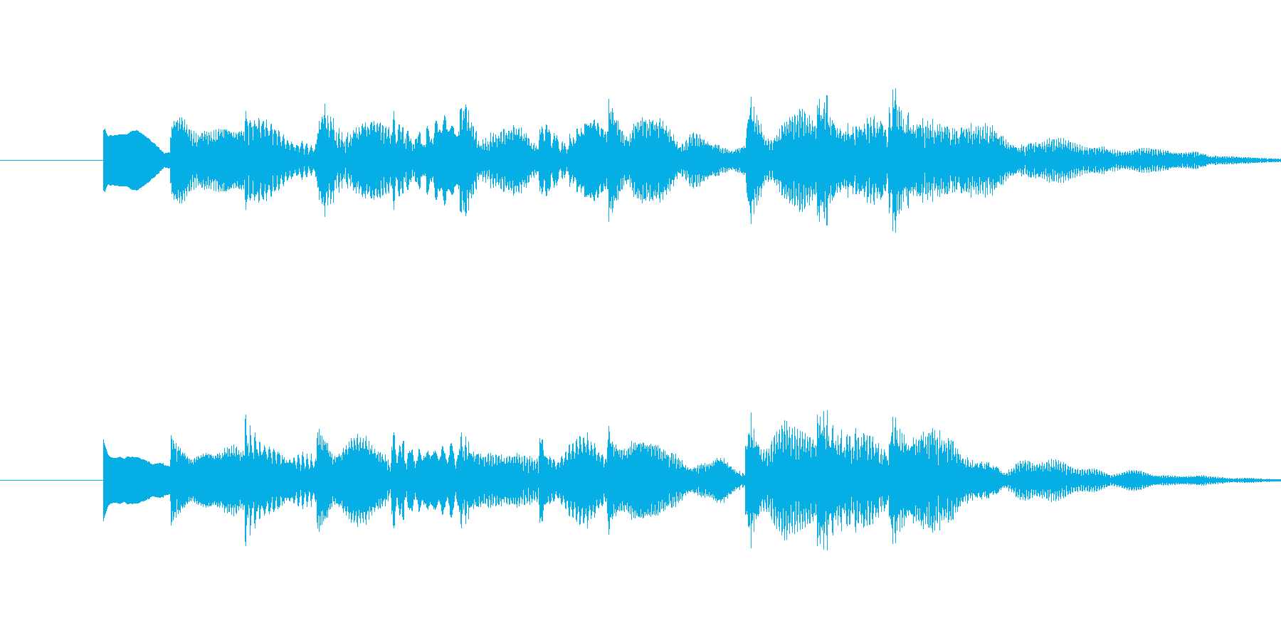 ・単音でシンプルなサウンドロゴです。・…の再生済みの波形