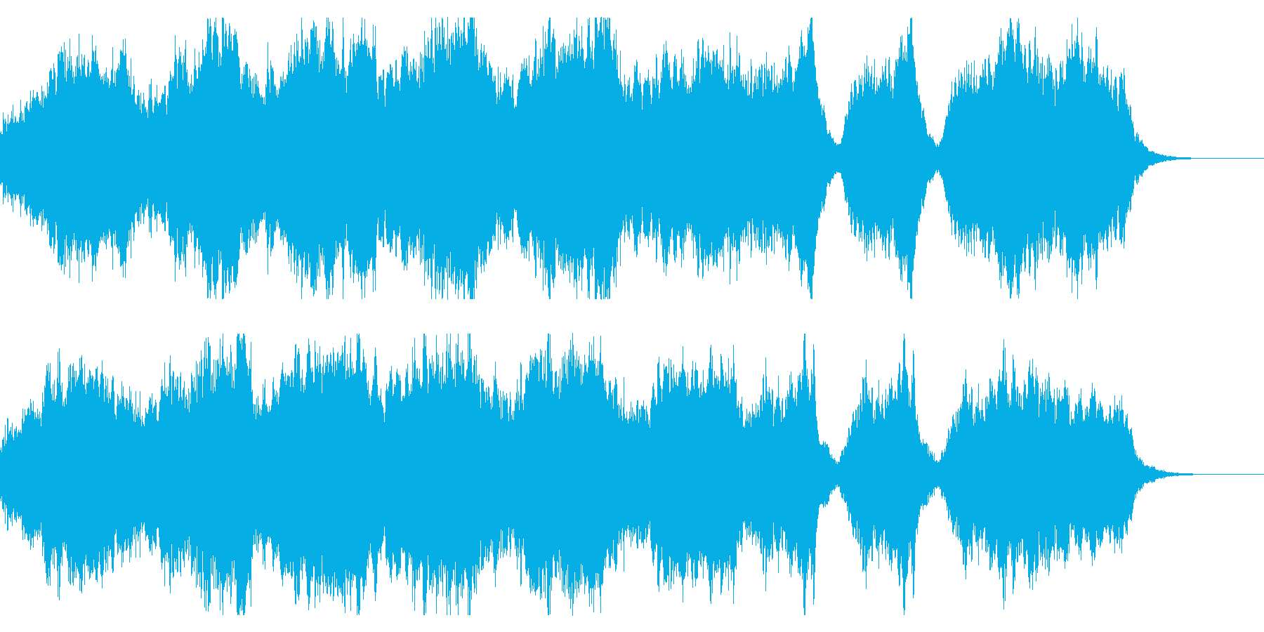 勇壮なファンタジー 短めのオーケストラ曲の再生済みの波形