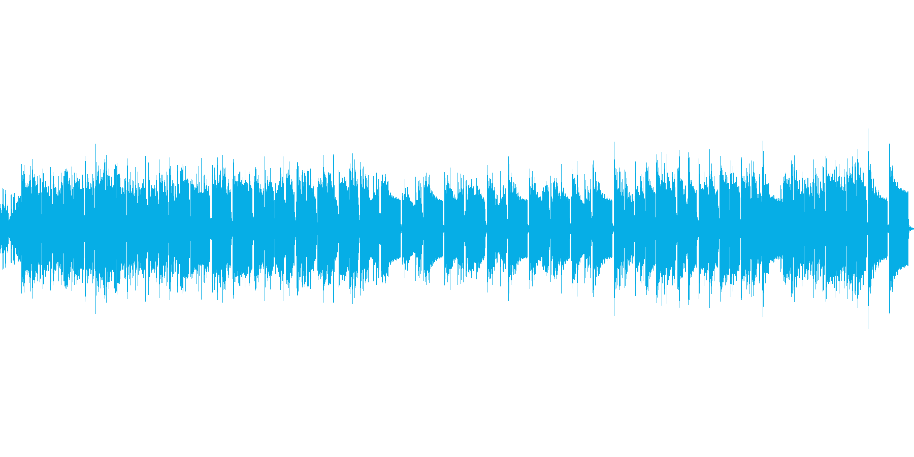 宝石箱をイメージしたオルゴール風の曲の再生済みの波形