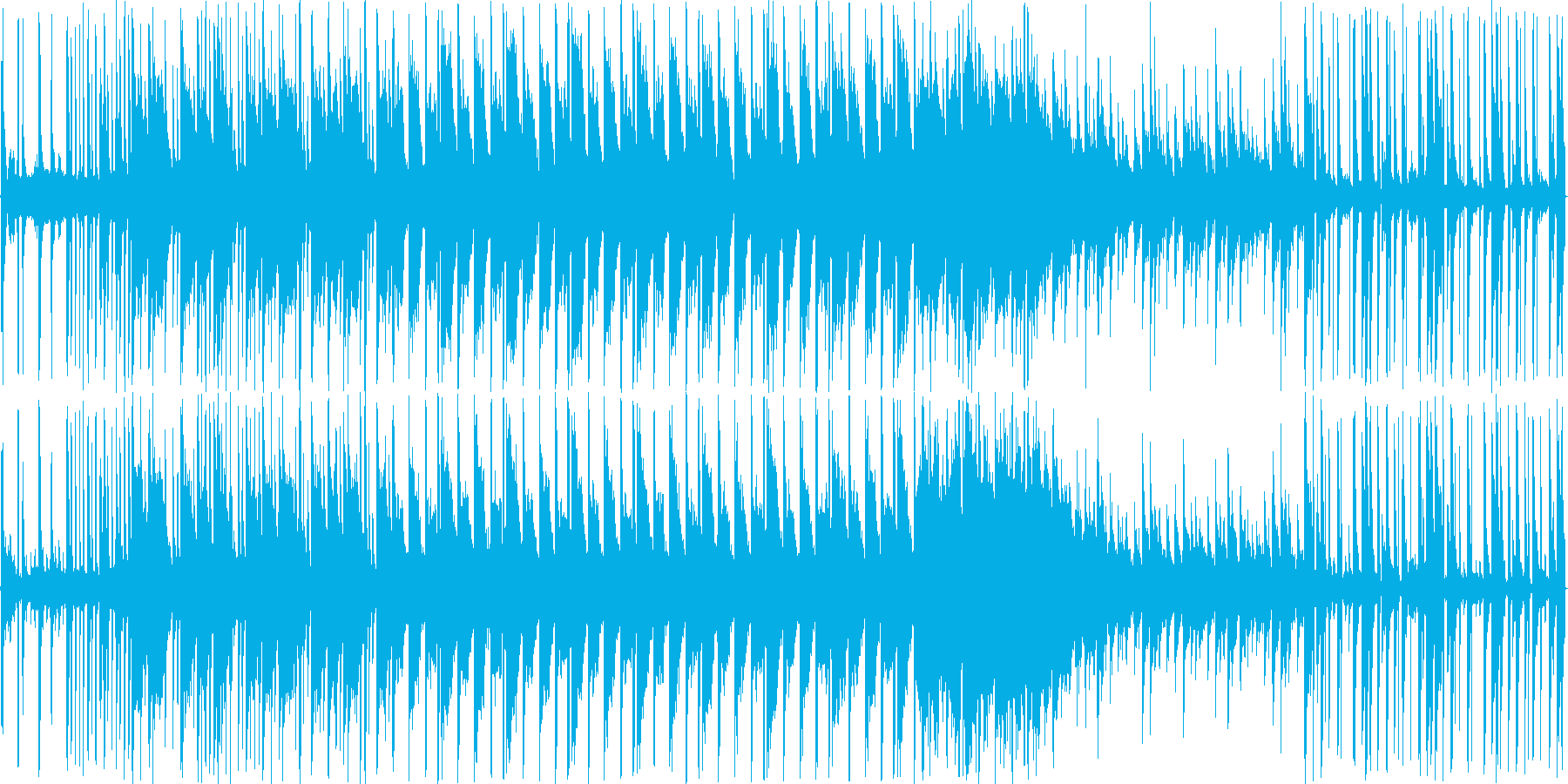 アンビエント+テクノみたいな曲調です。の再生済みの波形