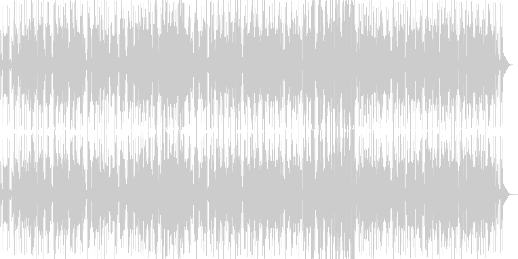 ピアノによるDeep Houseの未再生の波形