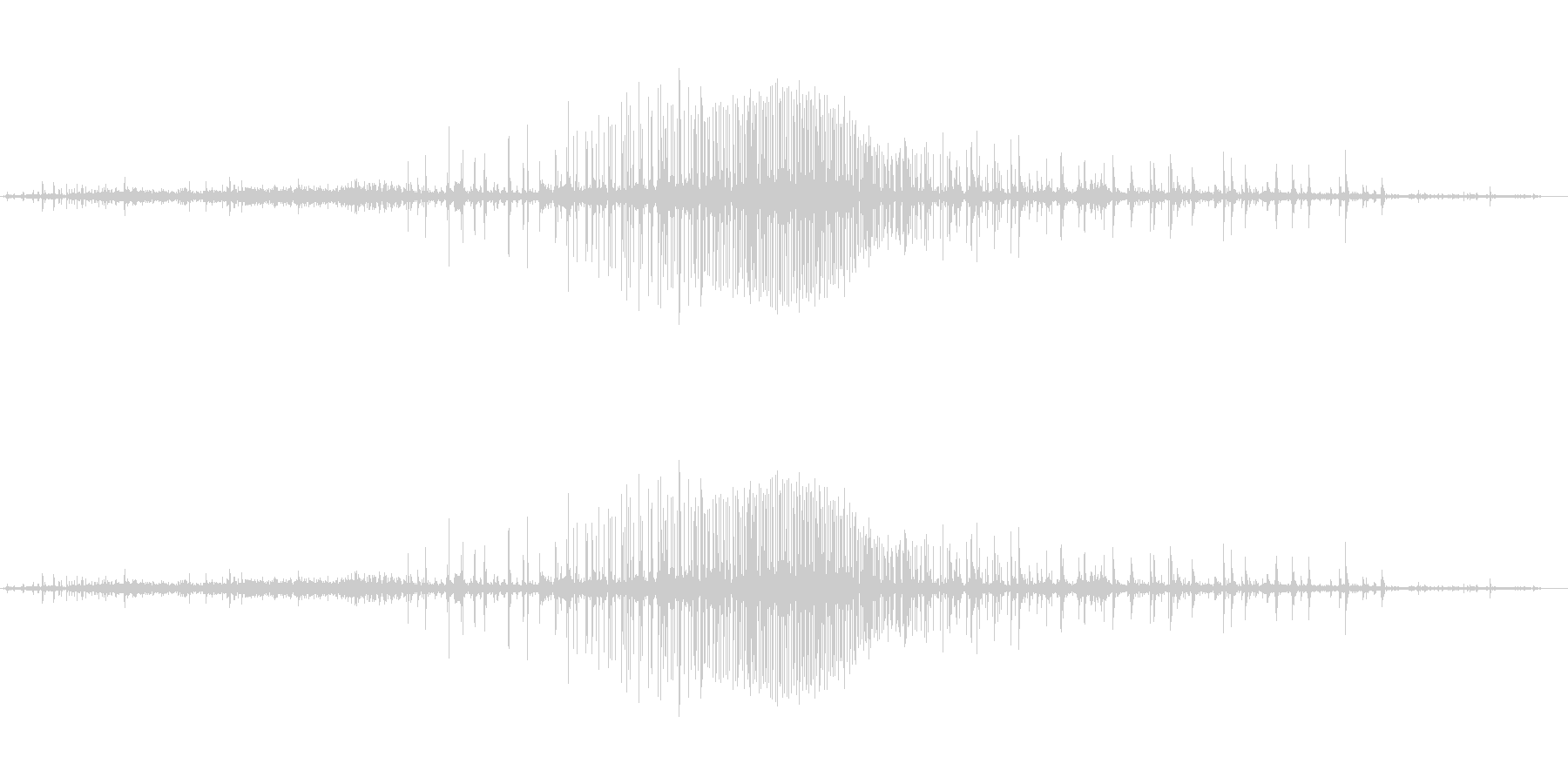 縄が軋む音の未再生の波形