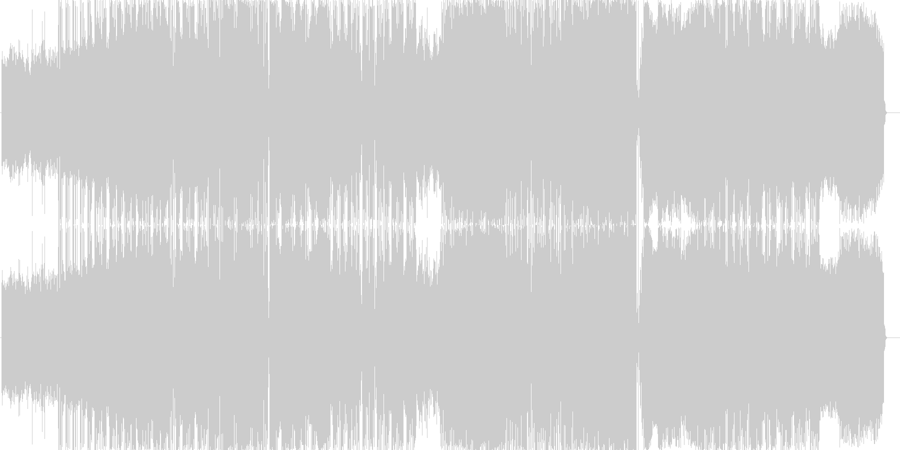 やさしくてゆったりした曲調とラップの融合の未再生の波形
