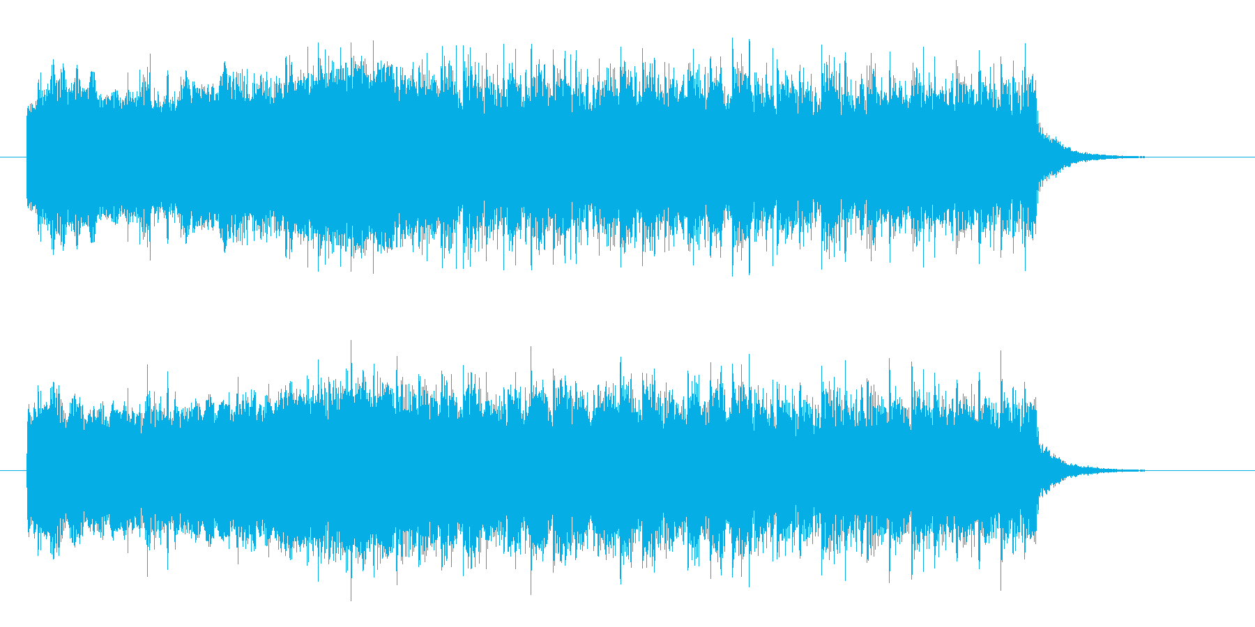 パンクロックでスピード感のエレキジングルの再生済みの波形
