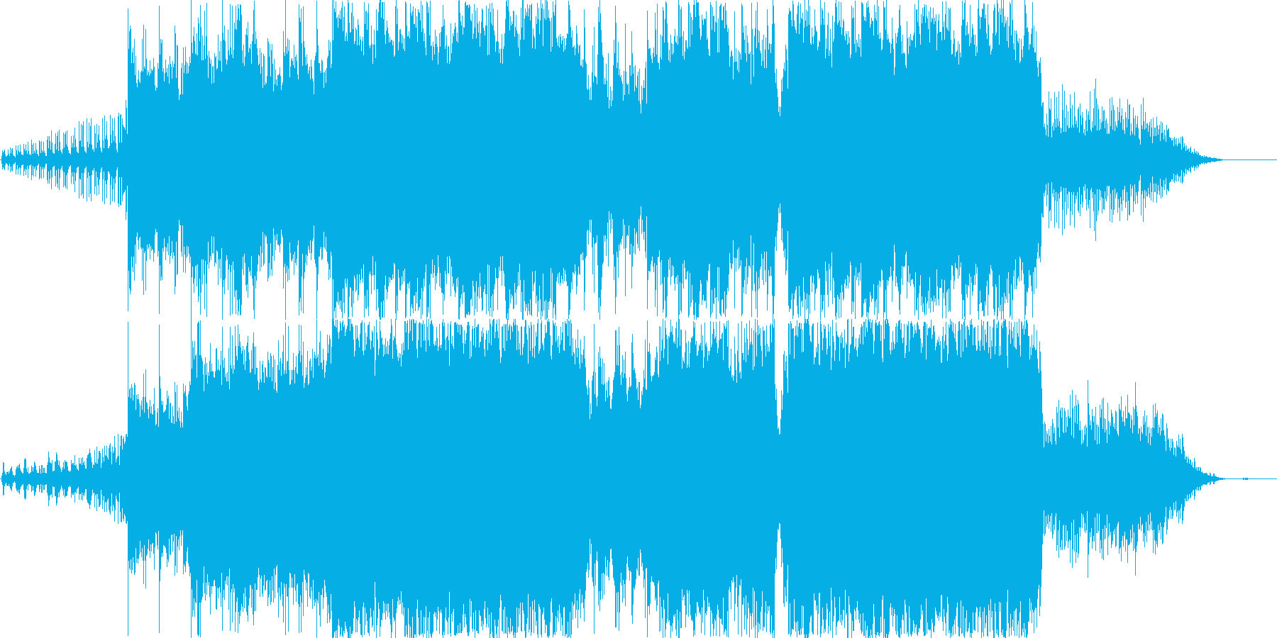 古都の中国を彷彿させる曲の再生済みの波形