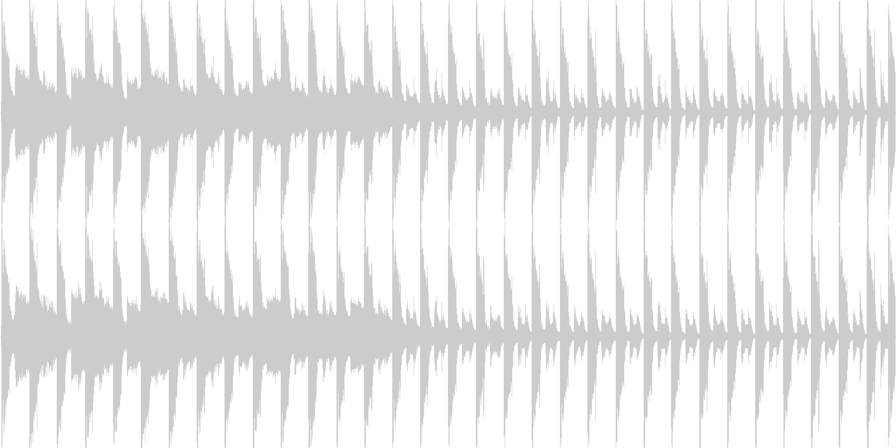 リズムを強調した楽曲です。淡々と伸びや…の未再生の波形