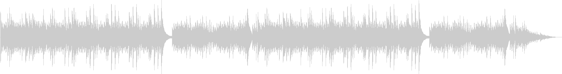A neat and delicate piano accompaniment's unreproduced waveform