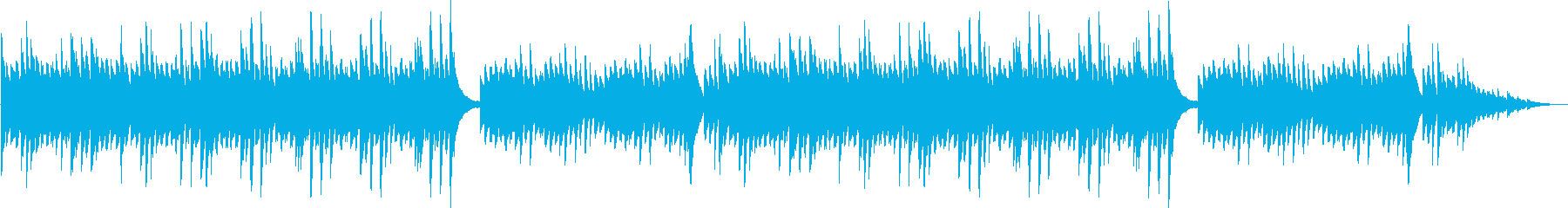 A neat and delicate piano accompaniment's reproduced waveform