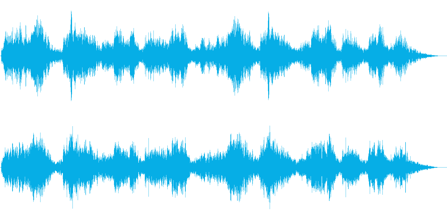 尺八による神秘的で禅を彷彿とさせる音風景の再生済みの波形