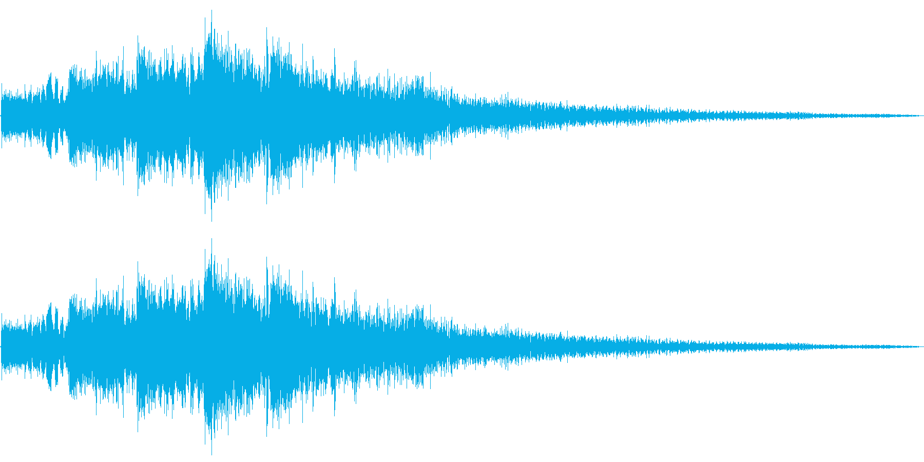 ピロリロ(決定音・ボタン音)の再生済みの波形