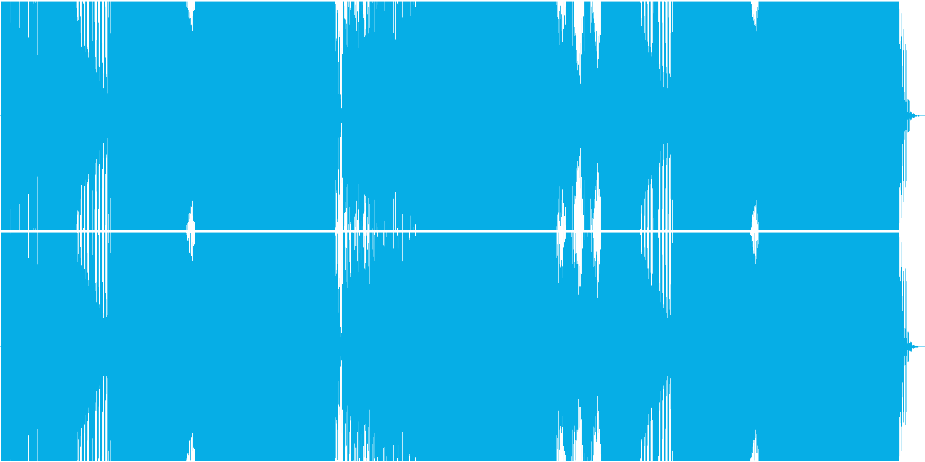 涼しげなオルガンのEDMの再生済みの波形