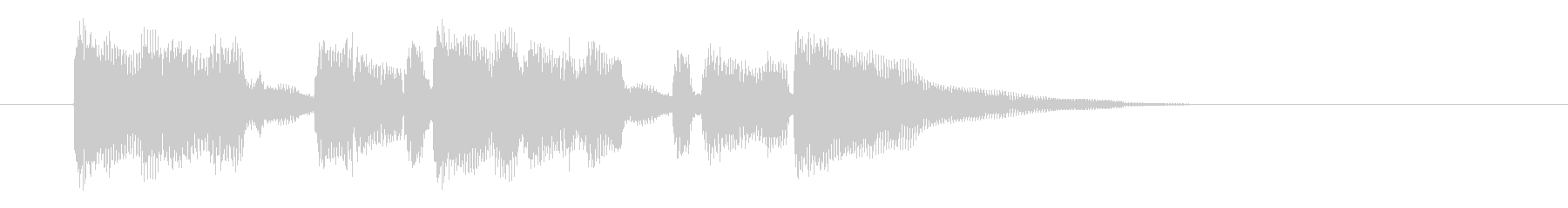 ブルージーでゆったりな雰囲気のジングル曲の未再生の波形
