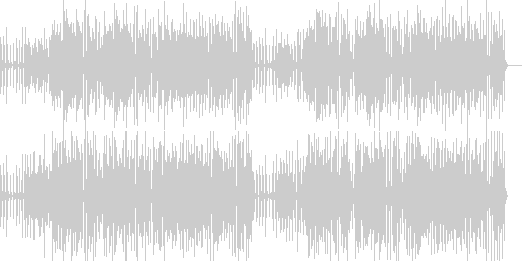 キコリ的な音とカフェ的なのんびりした音…の未再生の波形