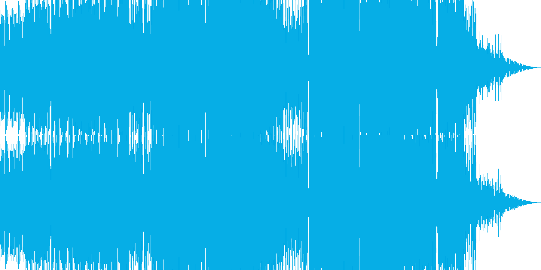バレアリックなテックハウスBGMの再生済みの波形