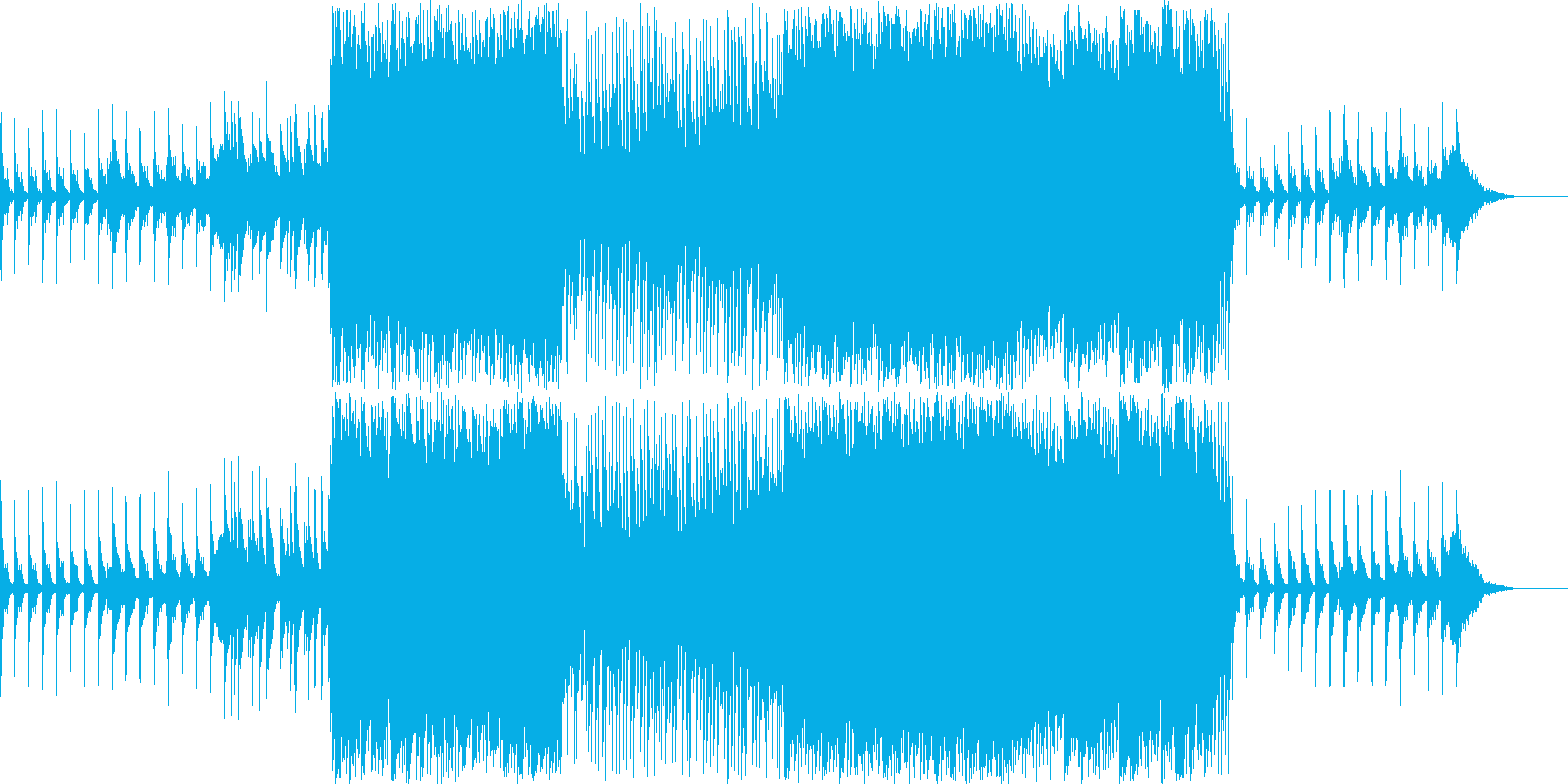 【フル尺】雪の眩しさを表すキラキラな楽曲の再生済みの波形