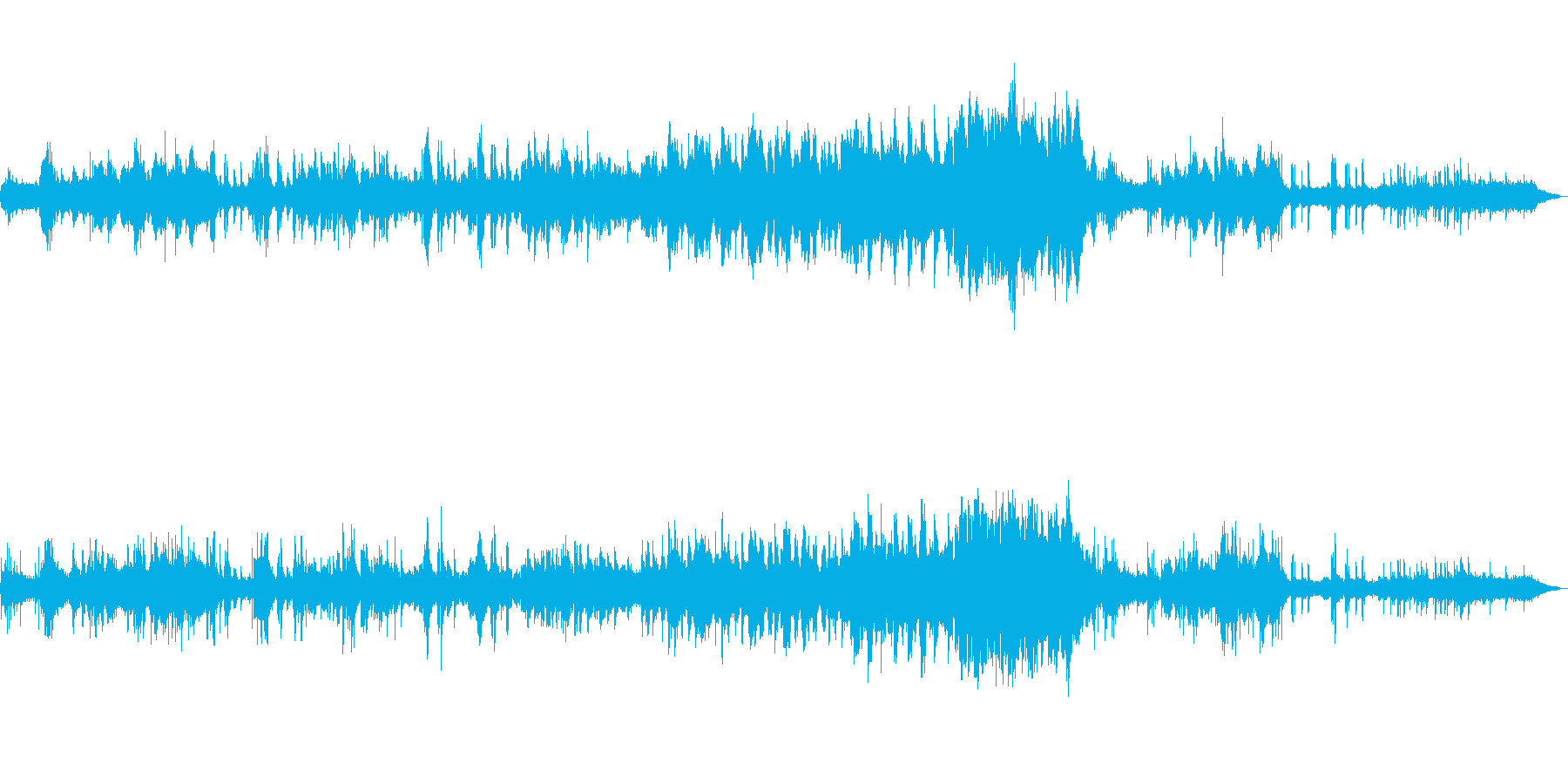 水/海/精霊/幻想的/ピアノ/オーボエの再生済みの波形