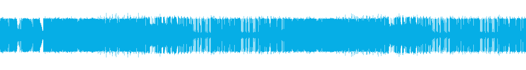 ベースギターとシンセの紋章のイメージ曲の再生済みの波形