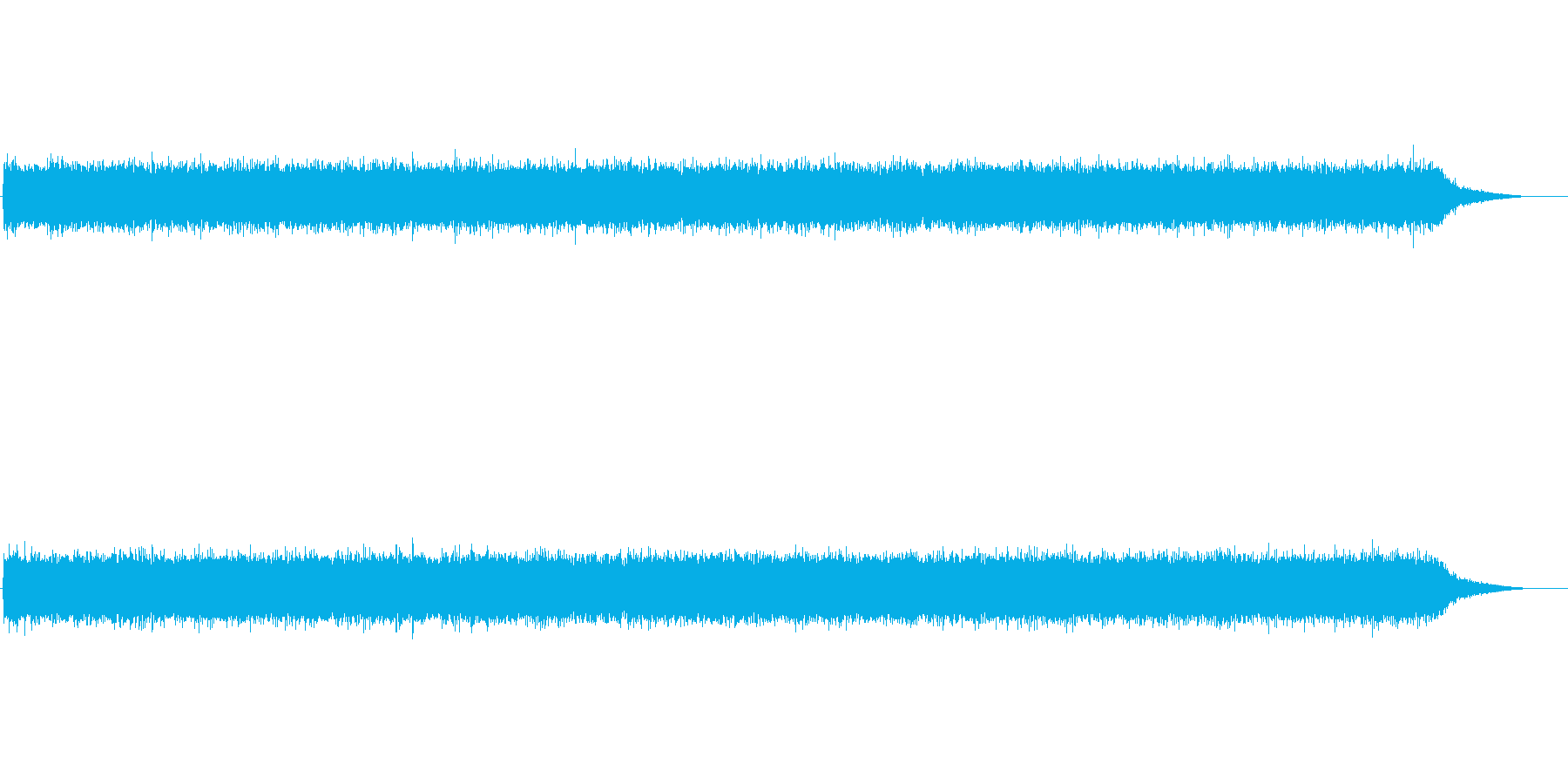 ザーッ(川の流れる音)の再生済みの波形