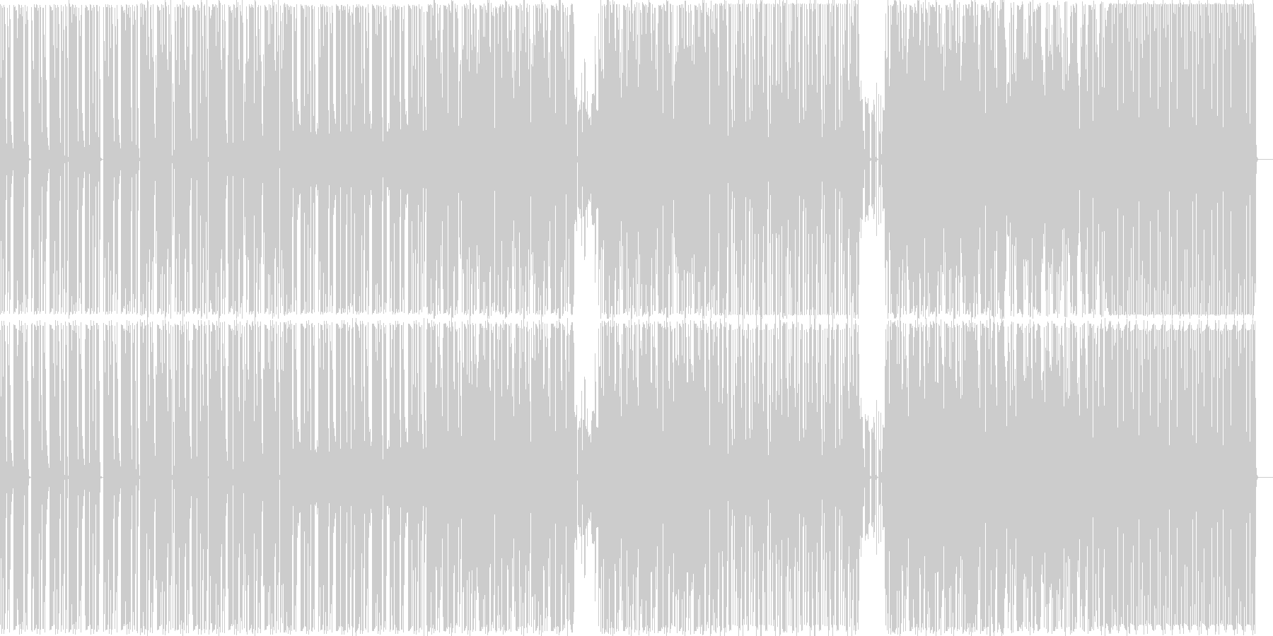 軽快な曲ですの未再生の波形