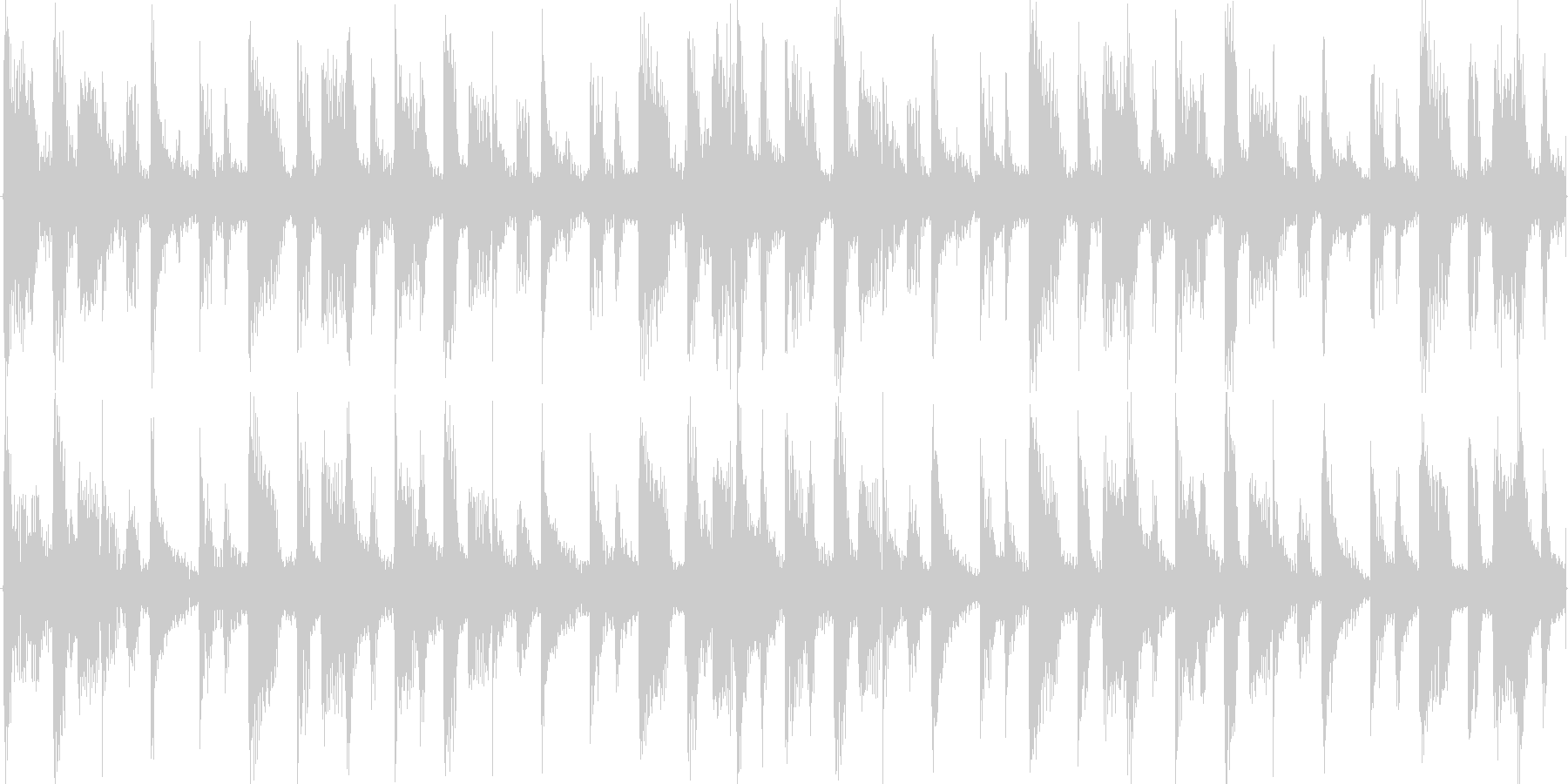 ドラムを強調した楽曲です。の未再生の波形