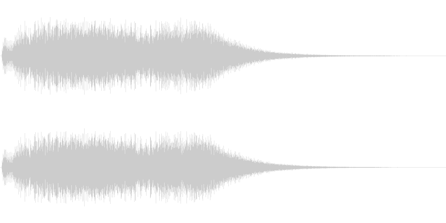 キラキラ系余韻ありアップの未再生の波形