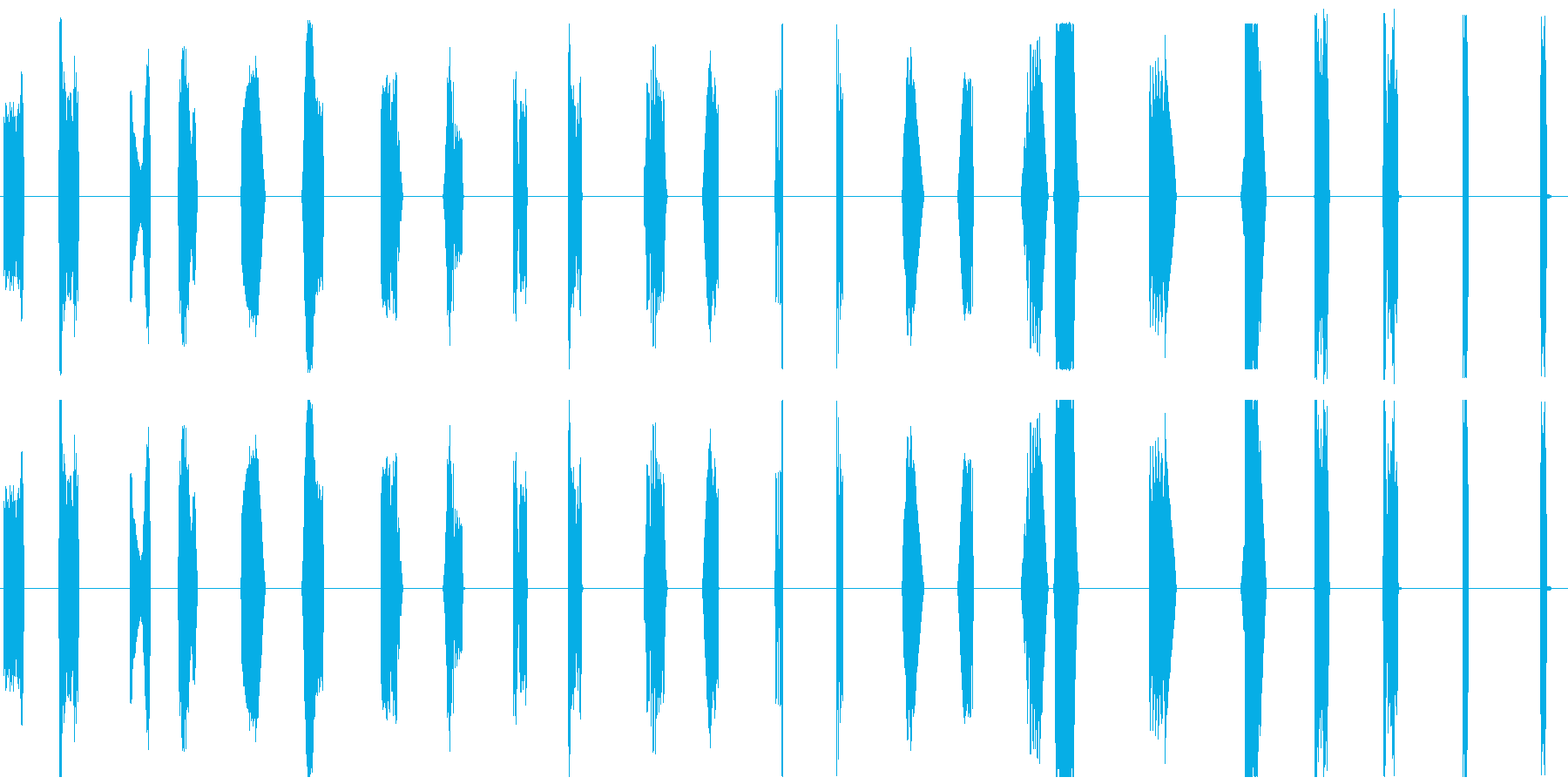 【SFなコンピュータ操作とアラート音】の再生済みの波形
