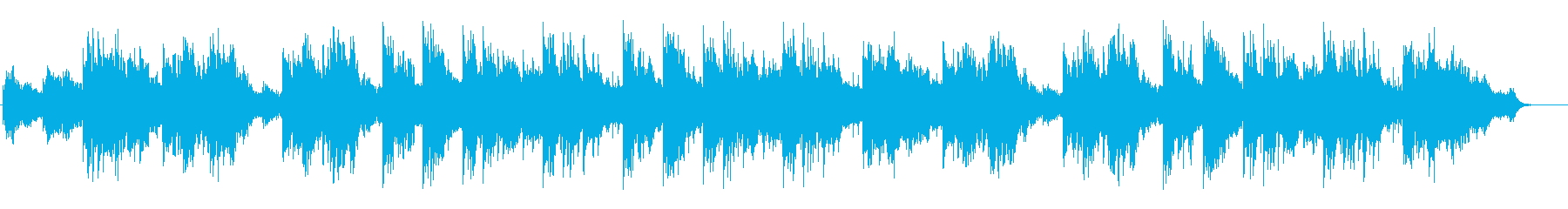 吸い込まれそうになる神秘的な環境音楽の再生済みの波形