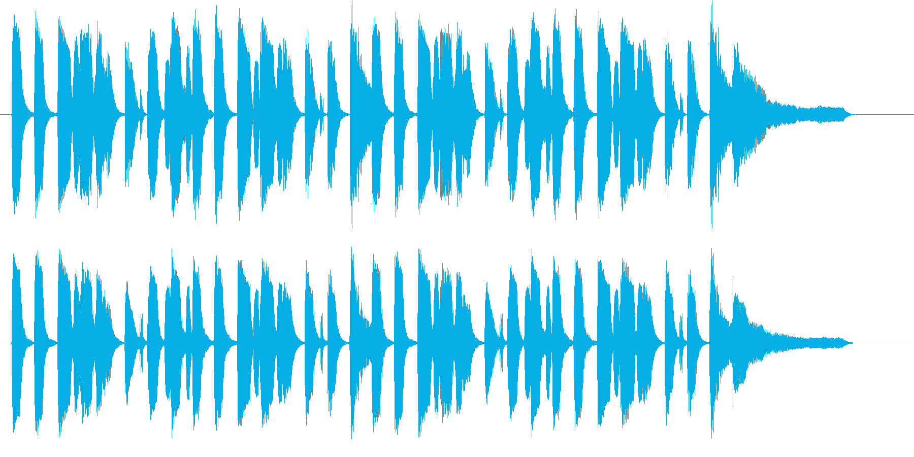 口笛メロディのコンセプトBGM♪の再生済みの波形