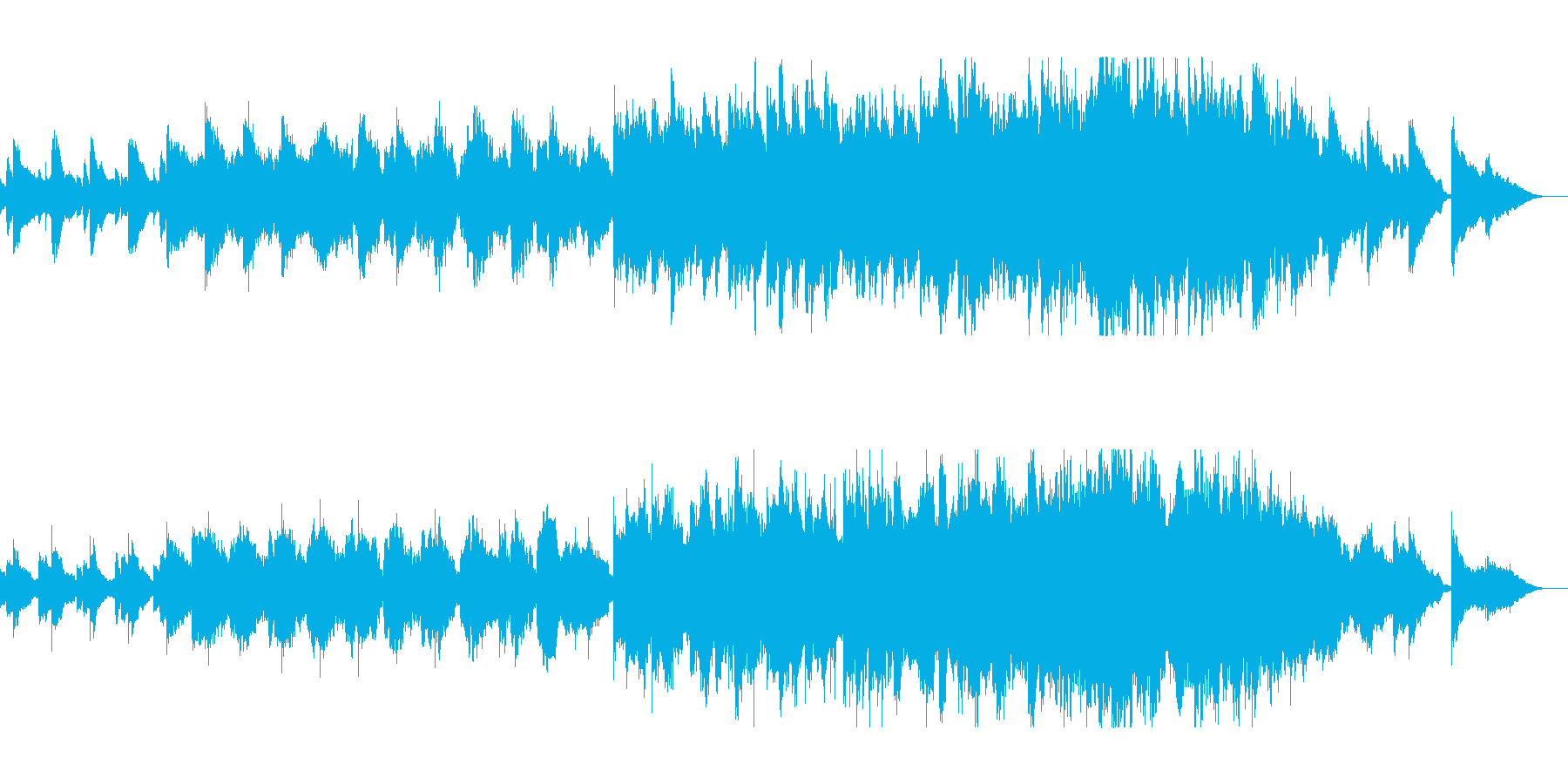 琴の音色が日本的なシンセミュージックの再生済みの波形