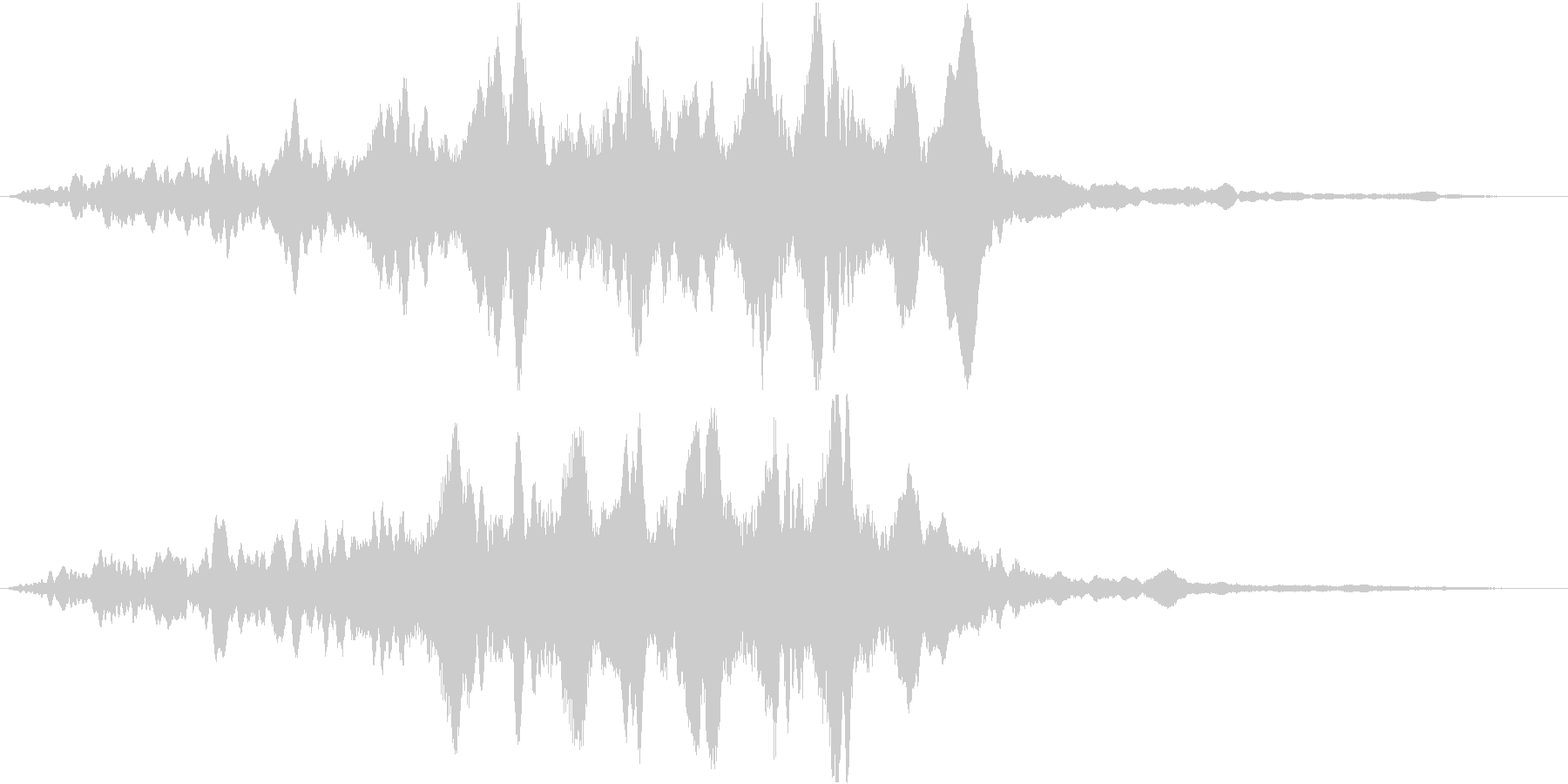 ミステリー系の短い効果音です。の未再生の波形