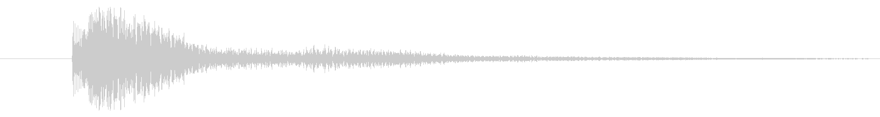 ボタンを押した時の決定やクリック音ですの未再生の波形