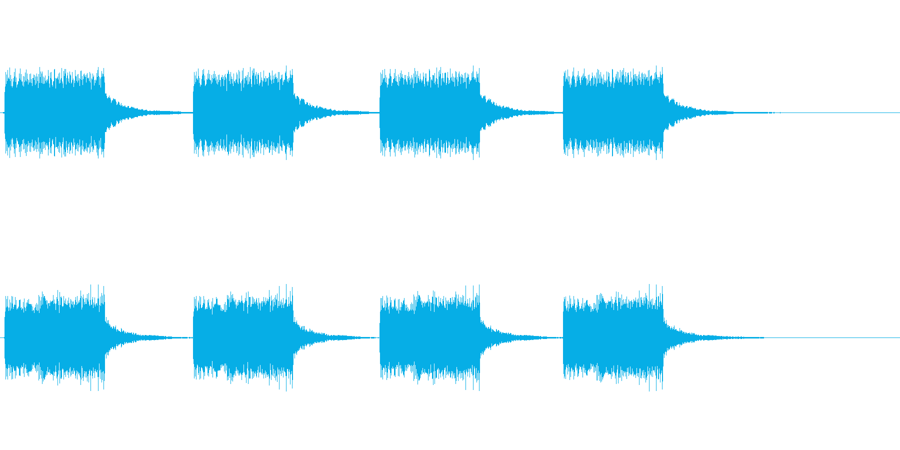 エラー音や警告音の再生済みの波形