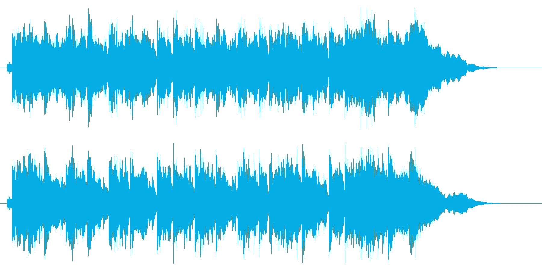 和やかでキレイなリラクゼーション音楽の再生済みの波形