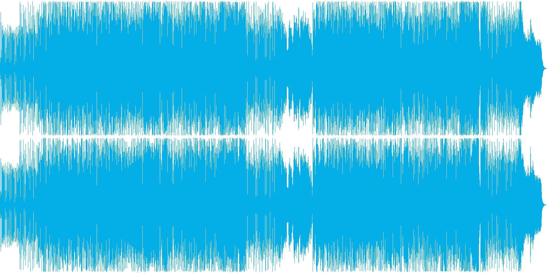 春の午前を思わせる爽やかな曲の再生済みの波形