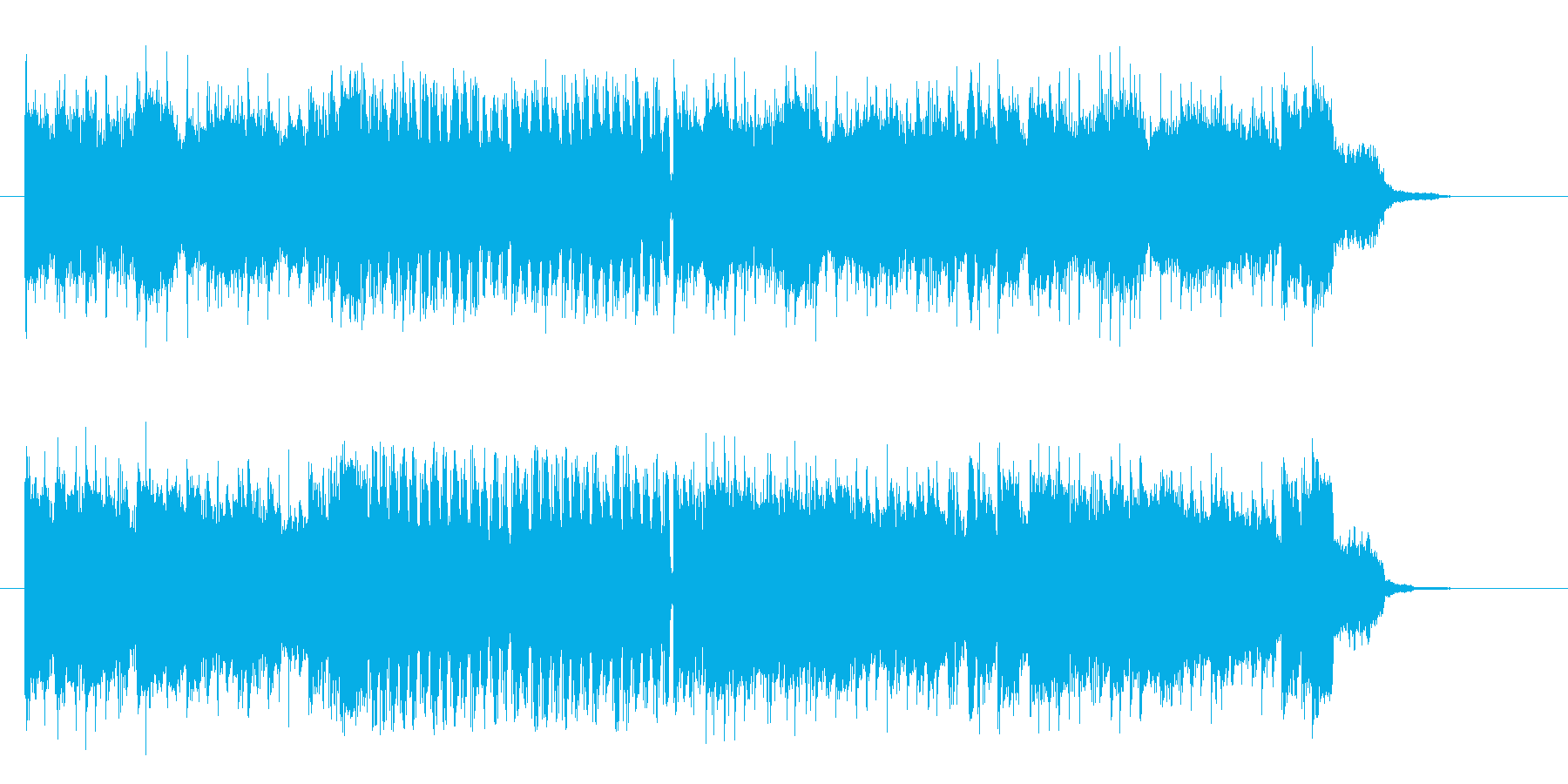疾走感溢れるロックなエレキギターサウンドの再生済みの波形