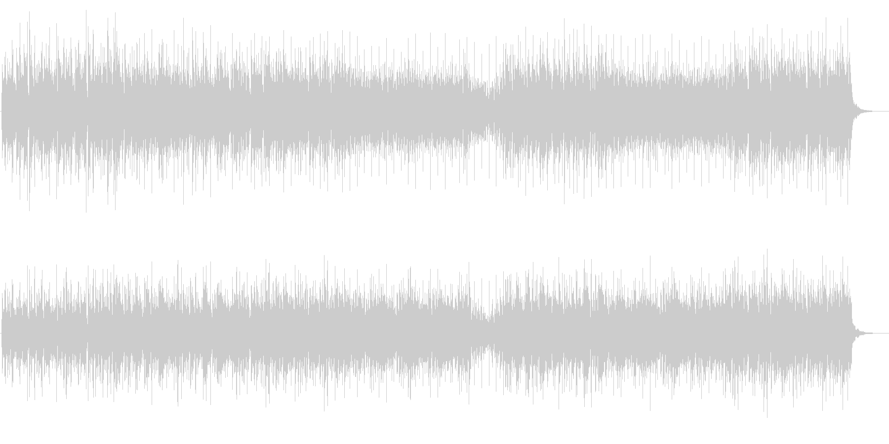 ポジティブBGM 優しく温かい響きの未再生の波形