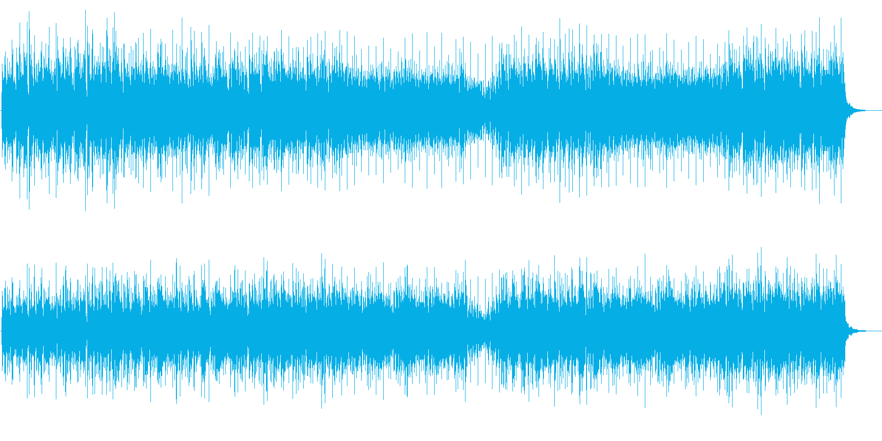 ポジティブBGM 優しく温かい響きの再生済みの波形