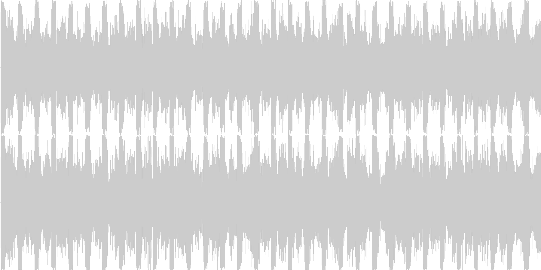 リズムを強調した楽曲です。の未再生の波形