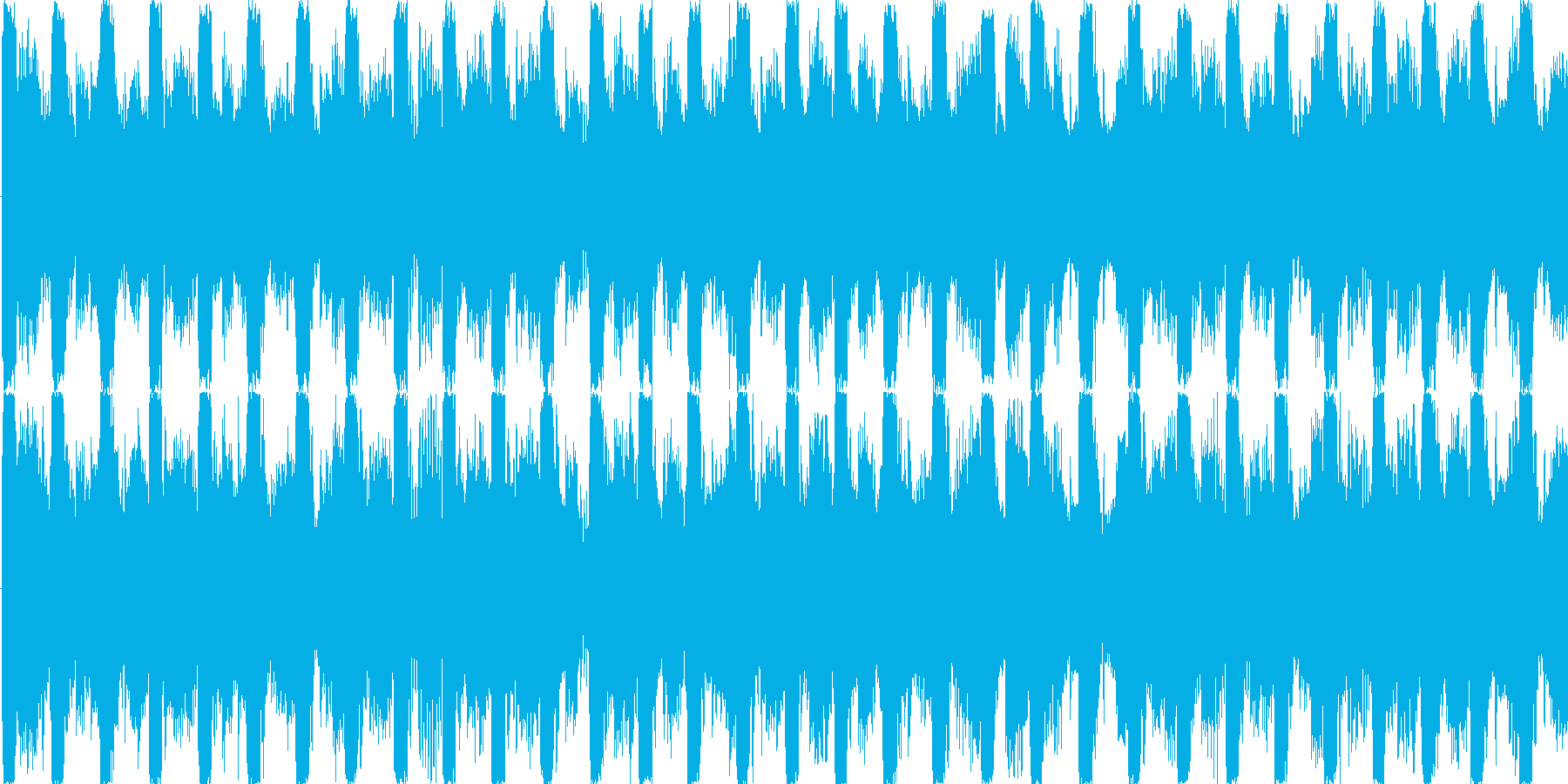 リズムを強調した楽曲です。の再生済みの波形