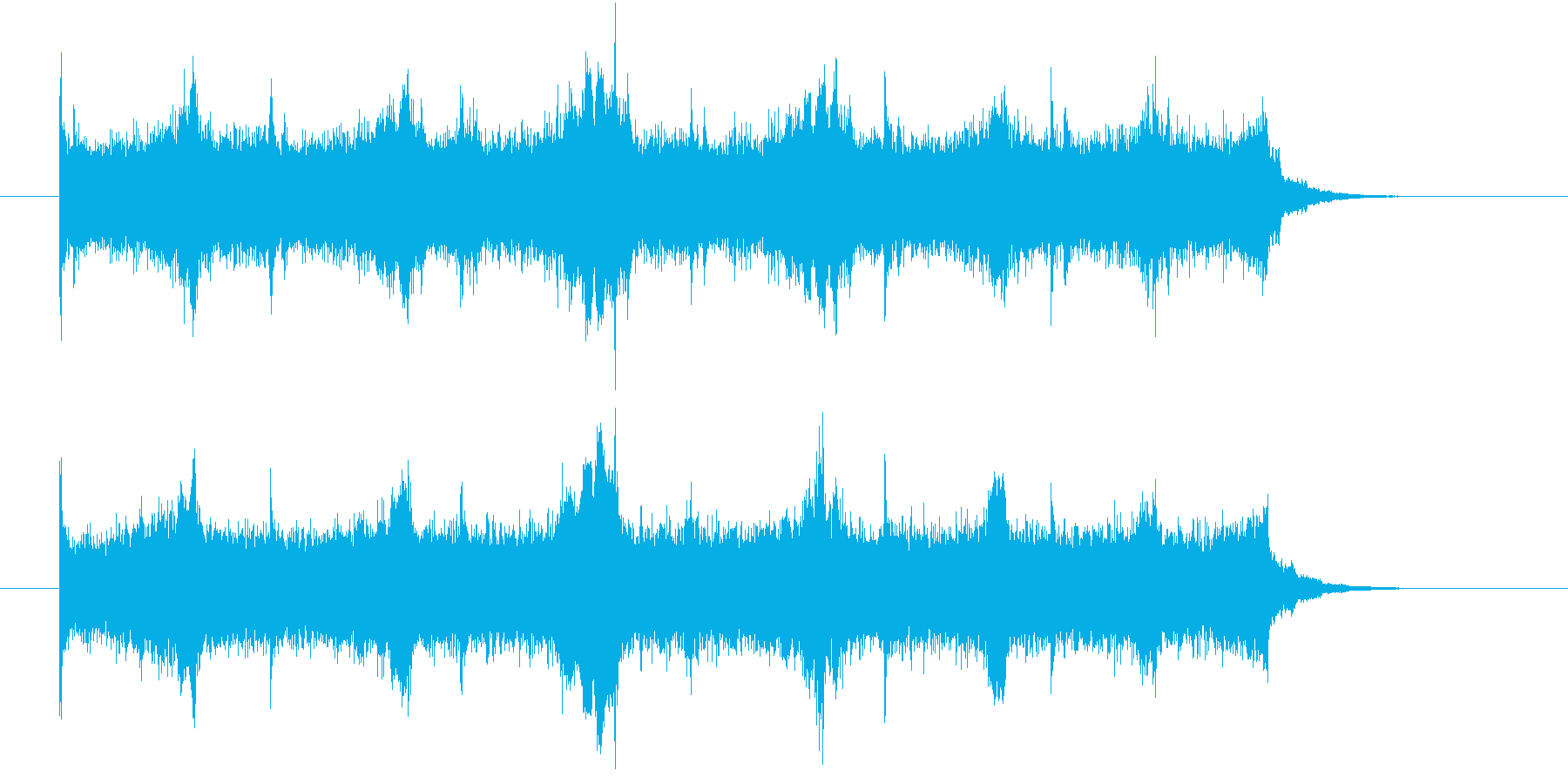 機械が動くような音の再生済みの波形