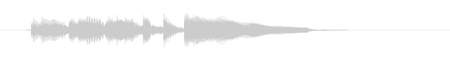 ギターのアルペジオによるシンプルで短い曲の未再生の波形