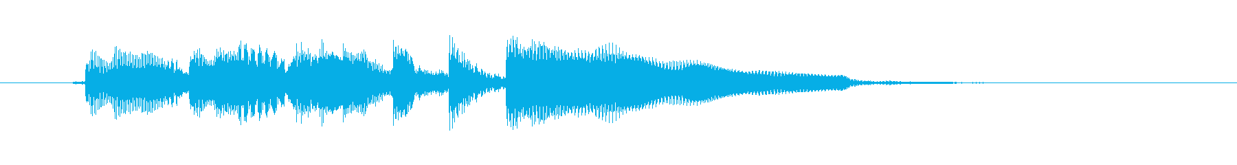 ギターのアルペジオによるシンプルで短い曲の再生済みの波形