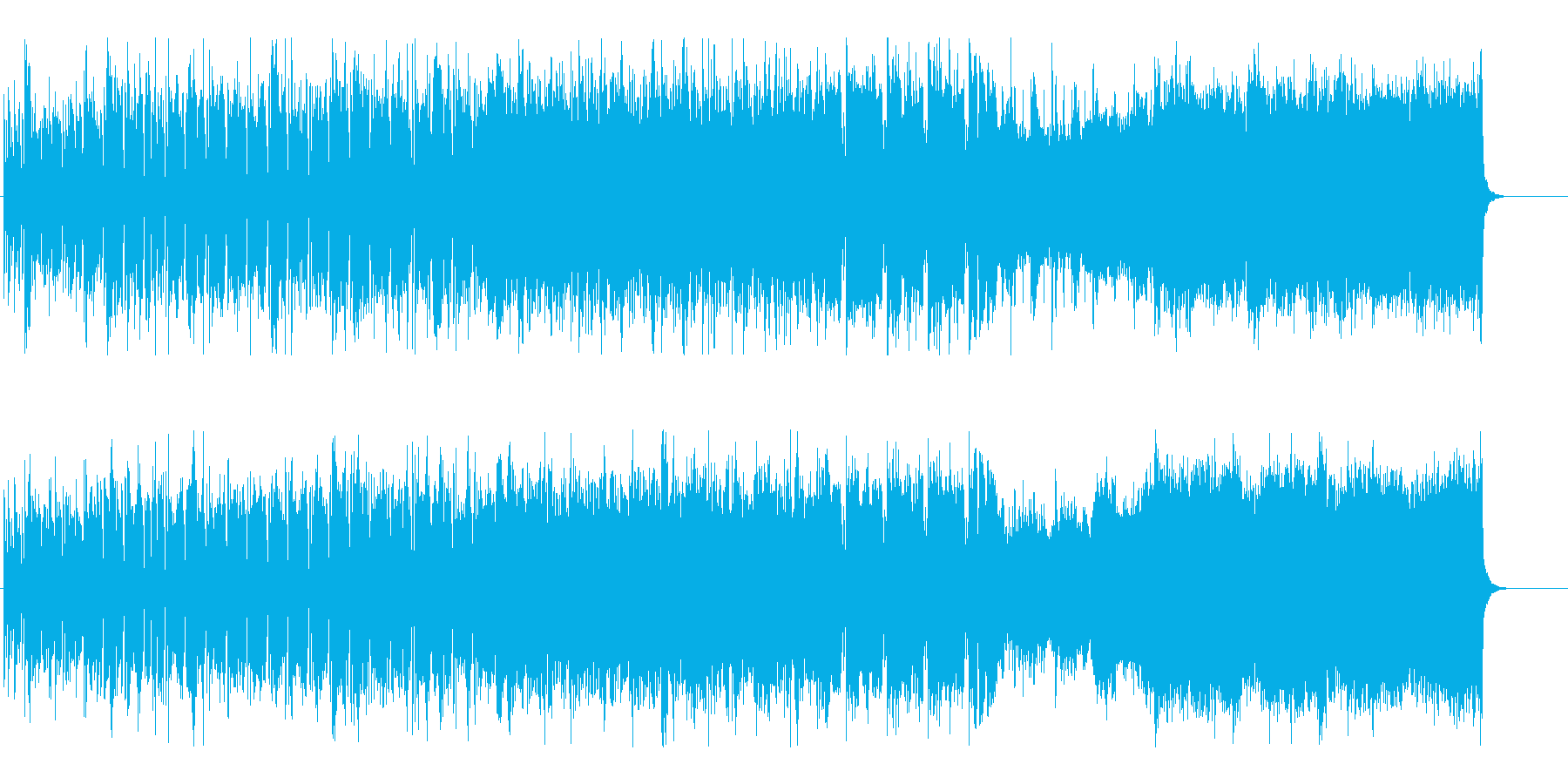 問題を追跡するドキュメンタリー系BGMの再生済みの波形