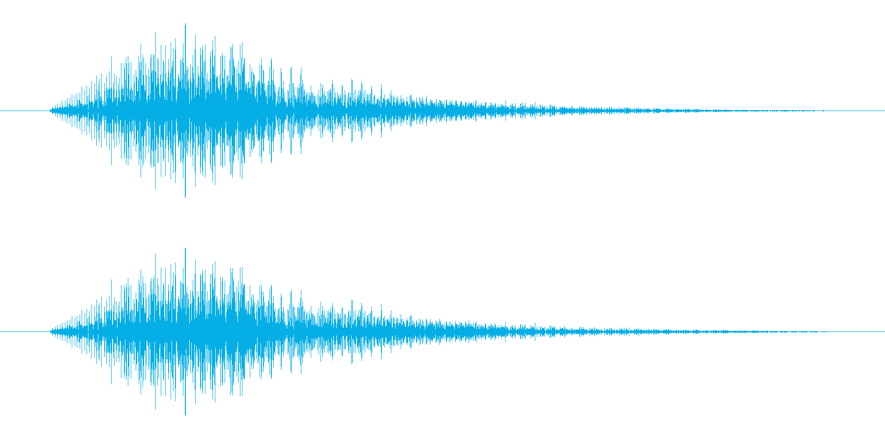 「ピッ (シンセ音)」の再生済みの波形