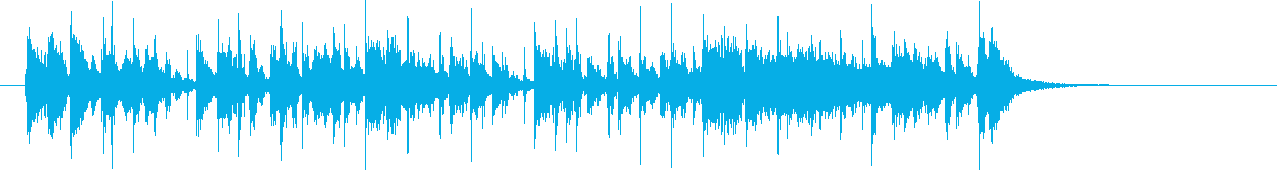 ホーンやパーカッションが陽気なラテン曲の再生済みの波形